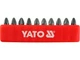 Набор бит YATO Pozidriv PZ2 x 25 мм HEX 1/4" 10 шт YT-0471 - зображення 1