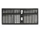 Набір біт YATO RIBE TORX Tamper з адаптерами 1/2" і 3/8" у металевому кейсі 42 шт YT-0420 - зображення 1