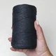 Шнур плетений з люрексом YarnArt macrame cotton Lurex 2мм чорний (№722) - изображение 5
