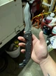 Ніж складаний Cold Steel Voyager Kris, лезо Plain Stonewashed AUS-10A, руківя Black Griv-Ex, Тайвань, CS-29AXW - изображение 9