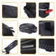 Велосумка на багажник велосипеда 10 л EVA з кишенею для пляшки, чорна - зображення 9