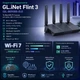 Бездротовий маршрутизатор GL.iNet Flint 3 (GL-BE9300-EU) Wi-Fi 7, 5 × 2.5G Ethernet Ports, Tri-band - изображение 6