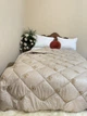 Ковдра зимова євро Purewool 200х220 см на овчині стьобана тепла - зображення 4