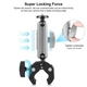 Универсальный шарнирный держатель-краб Puluz PU867B металлический Magic Arm с адаптером 1/4" для экшн камер и смартфонов - изображение 5