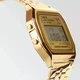 Электронные часы Casio Vintage A168WG-9W желтые 30 м - изображение 2