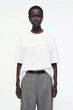 Футболка жіноча COS oversized cotton t-shirt 1276265001 L Білий - изображение 1