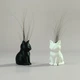Миниатюрная ваза для кошачьих усов Кот из PLA-пластика, 3D-печать, 40 мм, черная - изображение 5
