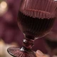 Набір чарок на ніжці 6 шт 60 мл для горілки, лікеру та настоянок, скляні фактурні чарки фіолетового кольору для подачі міцних напоїв і дегустацій, рельєфне кольорове скло (05277) - изображение 4
