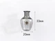 Магнітна міні-ваза для котячих вусів на холодильник Glass Cat Whiskers Holder Magnet, 33х20 мм Black - изображение 2