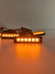 Стробоскоп мигалка в радиаторной решетке авто комплект 4 шт 6led оранжевый с дистанционным пультом - изображение 4