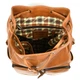 Городской рюкзак HILL BURRY HB4066B кожаный рыжий 45×30×12 см - изображение 2