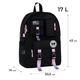 Рюкзак шкільний GoPack Education Teens GO26-2500L-черний перлинний - зображення 2