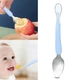 Детская ложка 2 в 1 для кормления и приготовления пюре GlesSpoon, голубая - изображение 6