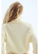Светр в'язаний зимовий теплий жіночий H&M 271321551 S Кремовий (2727000126445) - зображення 2