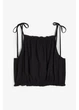Топ женский H&M 271153527 XS Черный (2727000129880) - изображение 2