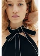 Топ женский H&M 271252550 L Черный/Белый (2727000120788) - изображение 4