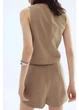 Спідниця міні літня жіноча H&M 271288135 42 Темно-бежева (2727000121143) - зображення 3
