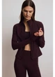 Спортивная кофта женская H&M 271243210_plum L Сливовая (2727000120535) - изображение 1