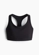 Спортивный топ для фитнеса женский H&M 271294038_black S Черный (2727000109431) - изображение 6