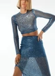 Костюм вечерний женский H&M 271188851_set XS Синий/Пайетки (2727000105525) - изображение 1