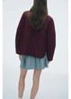Куртка демисезонная короткая женская H&M 271294653 XXS Бордовая (2727000128364) - изображение 3