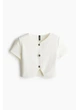 Кардиган женский H&M 271276112 XXS Молочный (2727000137922) - изображение 3