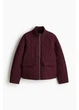 Куртка демисезонная короткая женская H&M 271294653 XXS Бордовая (2727000128364) - изображение 5