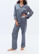 Пижамные штаны женские H&M 271253533 XS Сине-серые (2727000148553) - изображение 1