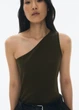 Топ жіночий H&M 271266333 S Хакі (2727000102272) - зображення 1