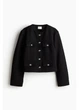 Піджак класичний короткий жіночий H&M 271231352 3XL Чорний (2727000127473) - зображення 5