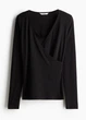 Пуловер женский H&M 271237212 M Черный (2727000107932) - изображение 5