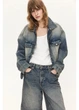 Джинсова куртка жіноча H&M 271222681 XS Блакитна (2727000109776) - зображення 1