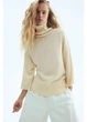 Светр в'язаний зимовий теплий жіночий H&M 271321551_lightyellow M Кремовий (2727000134006) - зображення 1