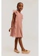Детское летнее платье для девочки H&M 271275398 104 см Грязно-розовое (2727000119027) - изображение 1