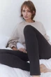 Пижамные лосины женские хлопковые H&M 271247290 L Темно-серые (2727000148607) - изображение 2