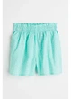 Подростковые шорты на резинке для девочки H&M 271022217 146 см Бирюзовый/Белый (2727000142148) - изображение 1