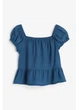 Детская блузка для девочки H&M 271170071 134 см Синяя (2727000126001) - изображение 1