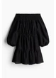 Платье короткое летнее женское H&M 271238328 M Черное (2727000129187) - изображение 1