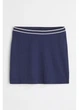 Юбка мини летняя прямая женская H&M 271031617 L Темно-синий/Белый (2727000114473) - изображение 1