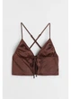 Топ женский H&M 271067139_brown 44 Коричневый (2727000125219) - изображение 1