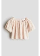 Подростковая блузка для девочки H&M 271244171 140 см Бледно-розовая (2727000129927) - изображение 1