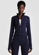 Спортивная кофта женская H&M 271243210 L Темно-синяя (2727000140427) - изображение 1