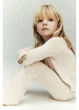 Лонгслів H&M 271262854 110 Кремовий - зображення 1