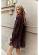 Сукня коротка осіння жіноча H&M 271309903 XS Бордова (2727000121112) - зображення 4