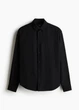Сорочка чоловіча H&M 271264825 3XL Чорна (2727000108328) - зображення 5