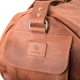 Сумка дорожная кожаная Grande Pelle винтажная коричневая 40 л 55×31×24 см унисекс 56028 - изображение 6