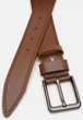Мужской кожаный ремень Borsa Leather коричневый из натуральной кожи классический для брюк и джинсов 115 см 70474 - изображение 2