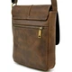 Мужская кожаная сумка A5 через плечо с клапаном TARWA RC коричневого цвета из натуральной кожи 53605 - изображение 4