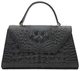 Женская кожаная сумка Borsa Leather натуральная кожа черная с ремнем через плечо 54253 - изображение 1
