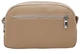 Женская кожаная сумка Borsa Leather стильная беж-сумка через плечо из натуральной кожи 54195 - изображение 3